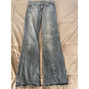 Lucky Brand by Gene Montesano Jeans Womens Sz 4/27 Mid Rise Flare Regular Length